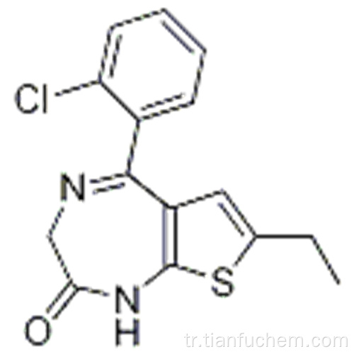 5- (o-Klorofenil) -7-etil-l, 3-dihidro-2H-tiyeno (2,3-e) (1,4) diazepin-2-on CAS 33671-37-3